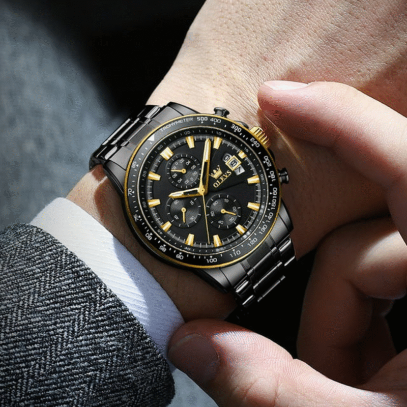 Olevs - Chronograph Stainless Steel - Image 3
