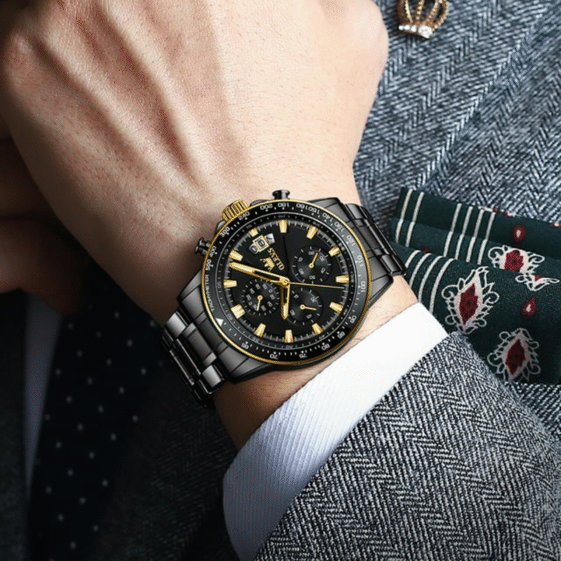 Olevs - Chronograph Stainless Steel - Image 4